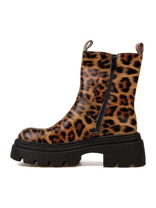 Γυναικεία Chelsea Μποτάκια Animal Print