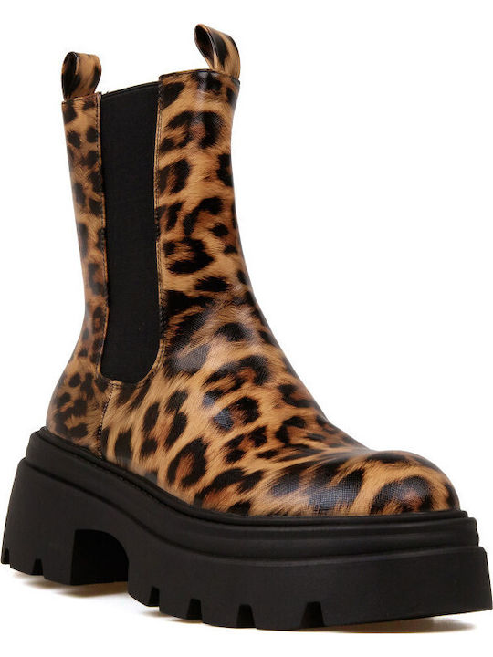 Γυναικεία Chelsea Μποτάκια Animal Print