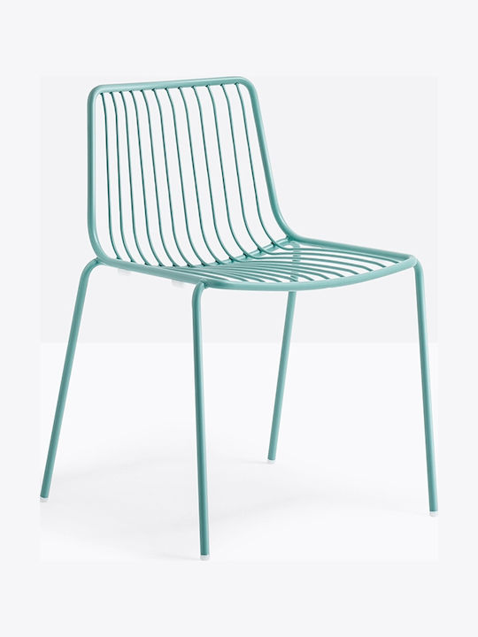 Scaun de exterior Metalic Pedral Petrol 55x53.5x77cm