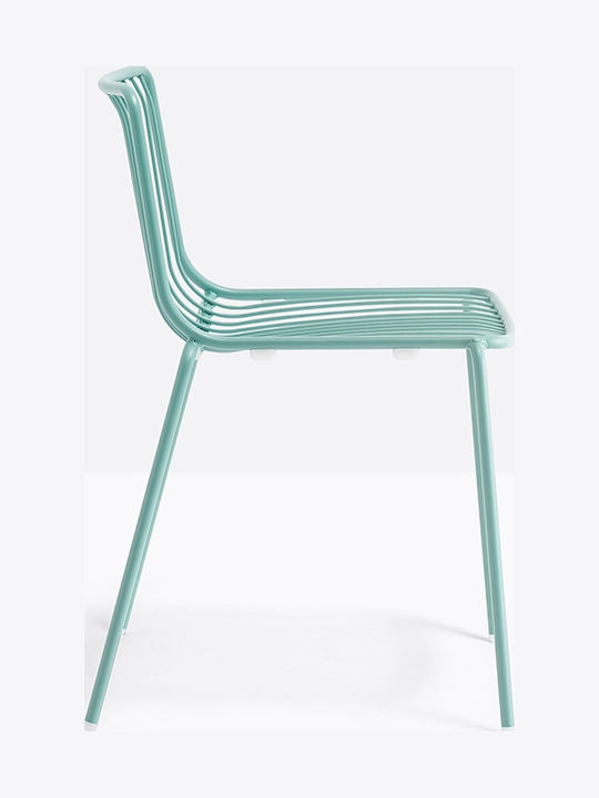 Scaun de exterior Metalic Pedral Petrol 55x53.5x77cm