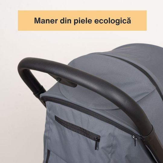 Kidizi Cărucior pentru Bebeluși Potrivit pentru Nou-născut Gri 7.9kg