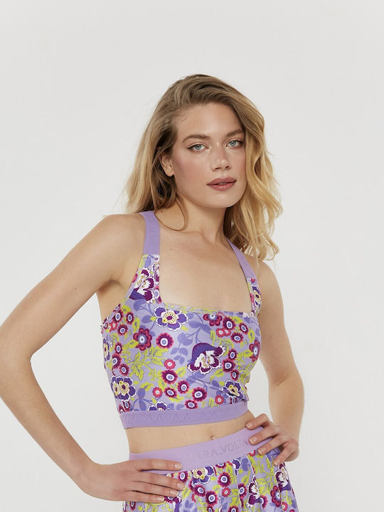 Дамски Crop Топ Многоцветен