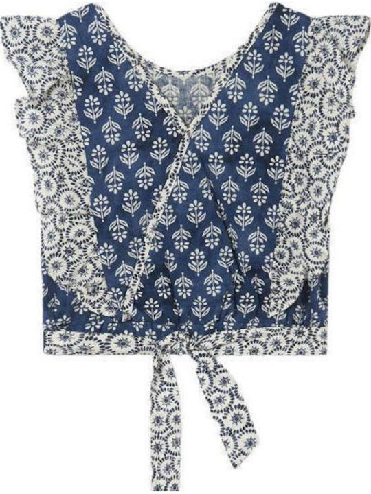 Kinderbluse Ärmellos Blau