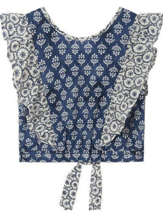 Kinderbluse Ärmellos Blau