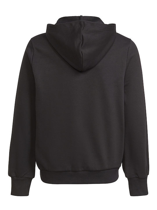 Kinder-Sweatshirt mit Kapuze und Taschen Schwarz Future Icons