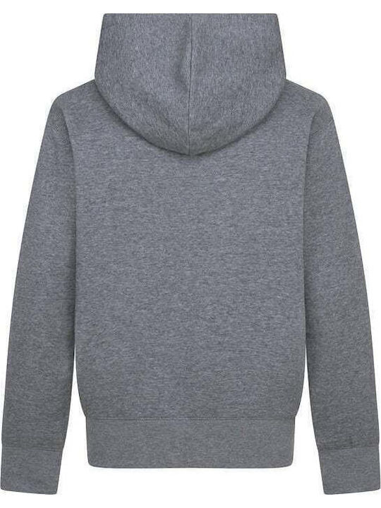 Kids Sweatshirt with Hood and Pockets Gray