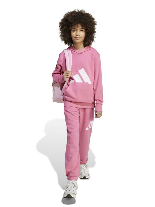 Kids Sweatshirt with Hood and Pockets Fuchsia