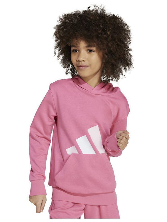 Kids Sweatshirt with Hood and Pockets Fuchsia