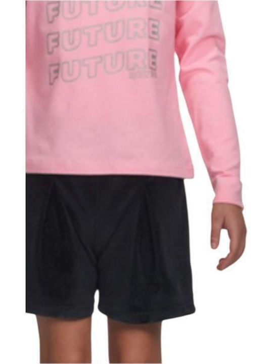 Kinder-Set mit Shorts Sommer 2Stück Pink-anthracite Bright Future