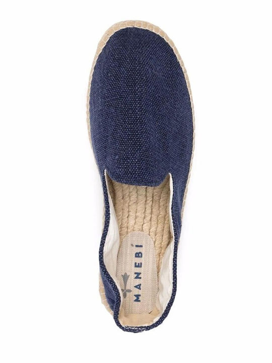 La Havana Stoff Herren Espadrilles in Blau Farbe