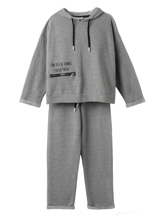 Kids' Set with Pants Winter 2pcs Gray