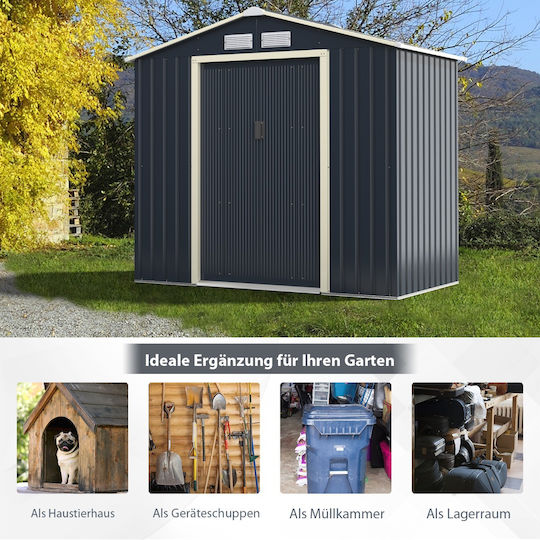 Metallic Garden Shed M2.13xW1.27xH1.95m