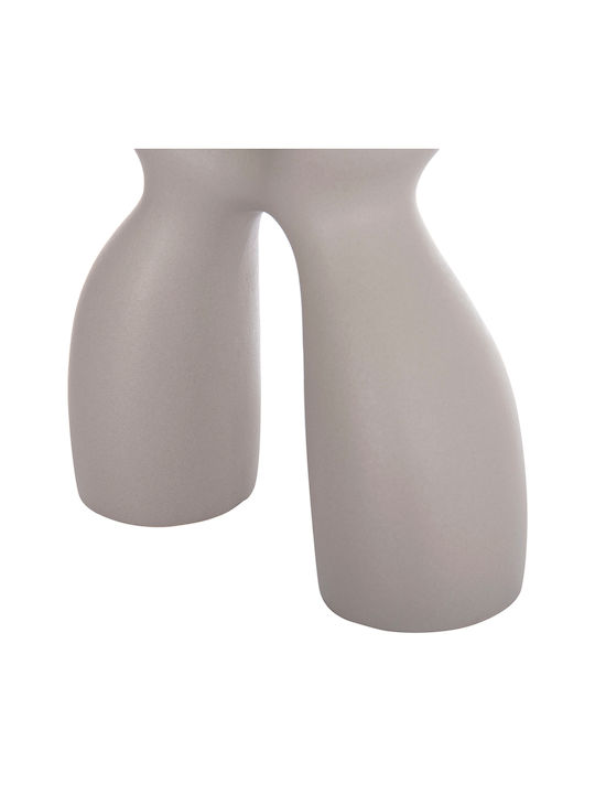 Tabletop Ceramic Decorative Isil Hm4598.03 Grey Matte 26x9.5x29.5cm 1 Piece