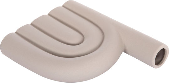 Homemarkt Tischdekoration Keramik Dekorative Arcon Hm4639.03 Grau Matt 23,5x5,5x29,5cm