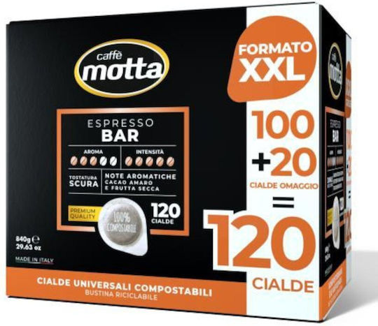 Caffe Motta Κάψουλες Espresso Συμβατές με Μηχανή E.S.E. Pod 120caps