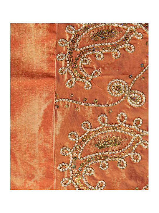 Silk Fashion Καρέ Τραπεζομάντηλο 1028 Πορτοκαλί 85x85εκ.