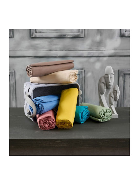Cokitex Angel Σεντόνι Μονό με Λάστιχο 110x200+25εκ. Beige