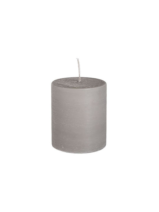 Light Gray Aromatic Candle White Musk 7x10cm