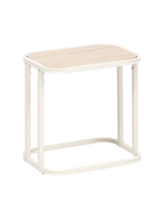 Ορθογώνιο Σετ Ζιγκόν Μεταλλικό Beige 2τμχ Μ39xΠ33xΥ46εκ.