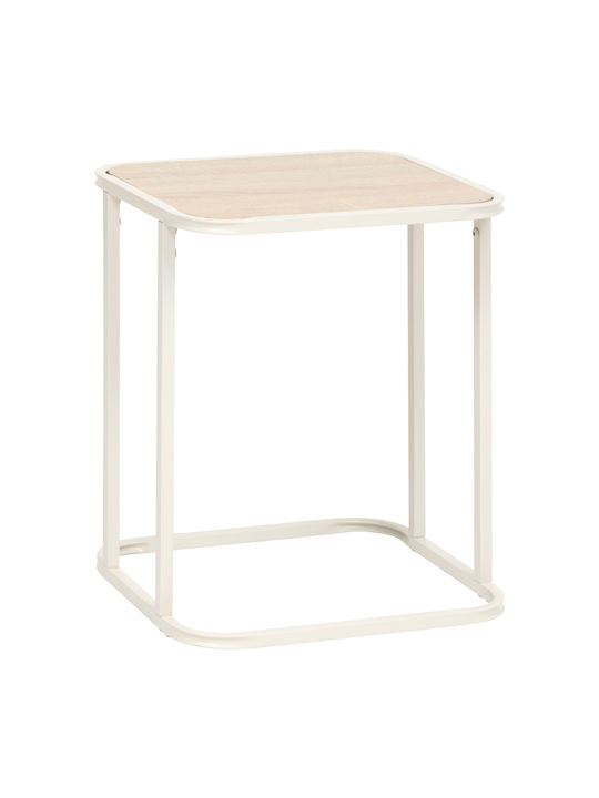 Ορθογώνιο Σετ Ζιγκόν Μεταλλικό Beige 2τμχ Μ39xΠ33xΥ46εκ.