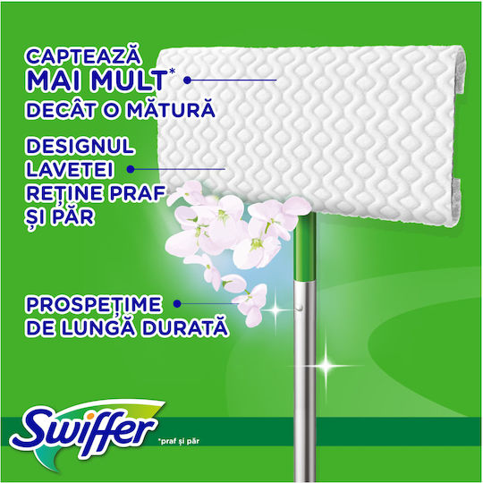 Swiffer Trap Lock Basic Kit 1 Mop 8 Dry Cloth Refills + 3 Wet Cloth Refills