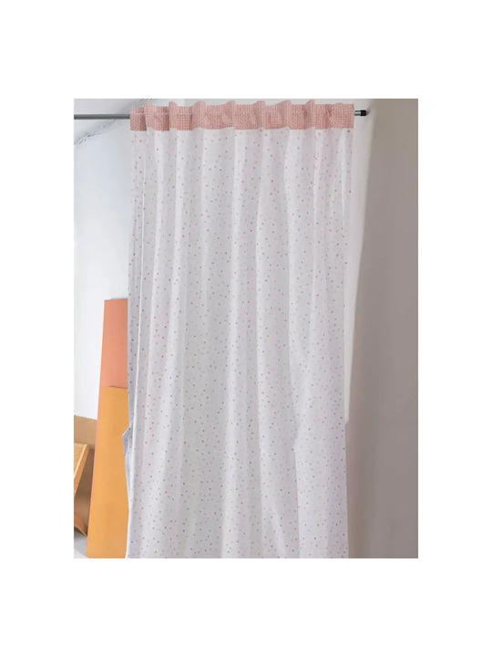Palamaiki Curtain with Tab Top Bon Bon Pink 170x270cm
