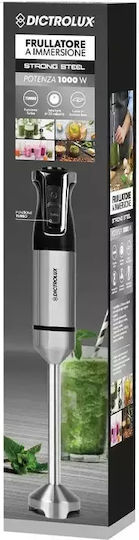 DictroLux Handmixer mit Inox-Stab 1000W Silber