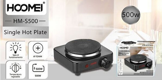 Hoomei Enamel Countertop Single Burner Black