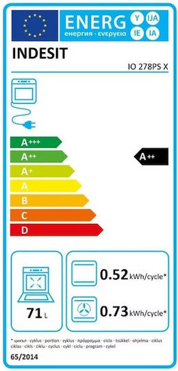 Indesit Einbauofen 71Es B59.5cm.
