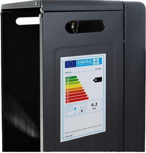 Kaminer Gas Heater 4200W Black
