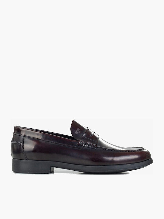 Men's Leather Loafers Burgundy