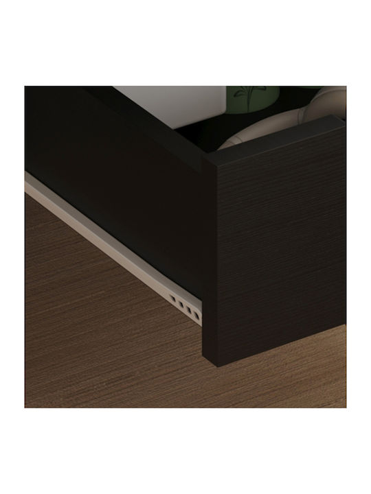 Wooden Brown Bedside Table 29.7x29.7x45cm