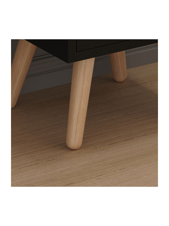 Wooden Brown Bedside Table 29.7x29.7x45cm