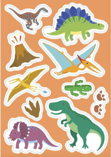 Carte De Activitati Cu Abtibilduri - Dinozauri