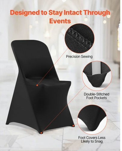 Vevor Еластичен Калъф За стол Black 30бр YTHS30PCSDKJFH4VG001V0
