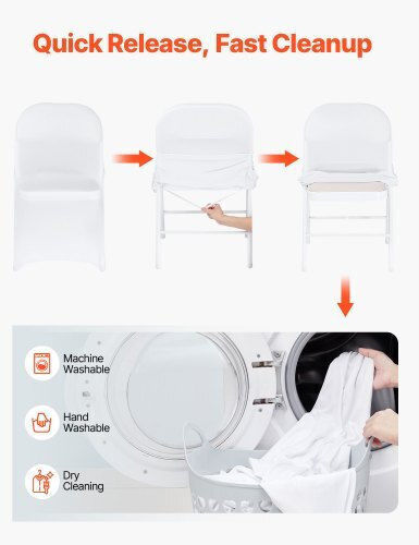 Vevor Elastic Cover for Chair White 1pcs YTBS150PCSDKAOQP2001V0