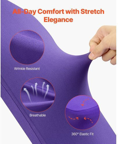 Vevor Elastische Abdeckung für Stuhl Purple 50Stück YTSZS50PCSZKYW0WQ001V0