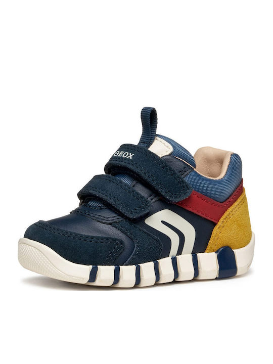B IUPIDOO Παιδικά Sneakers Ανατομικά με Σκρατς Μπλε