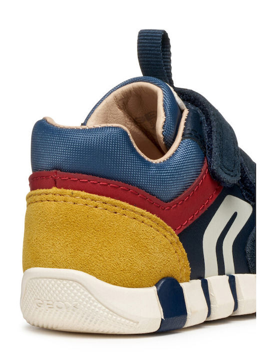 B IUPIDOO Παιδικά Sneakers Ανατομικά με Σκρατς Μπλε