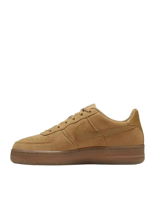 Air Force 1 Kids Sneakers Wheat / Gum Light Brown