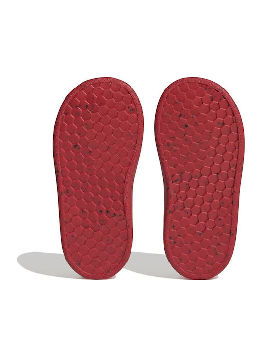 Marvel Advantage Hook Loop Παιδικά Sneakers με Σκρατς Λευκά