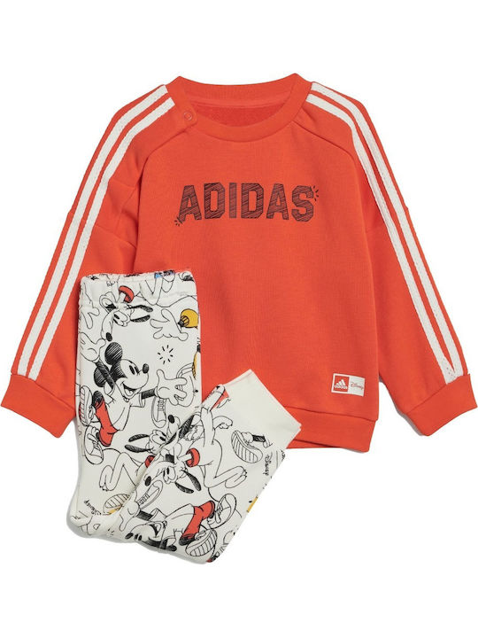 Kids Sweatpants Set Orange 2pcs x Disney Mickey Mouse