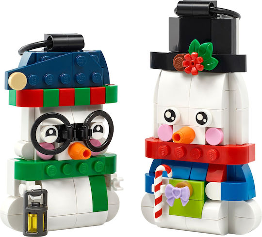 LEGO Building Blocks Snowman Ornaments for 6+ Years 168 Pieces
