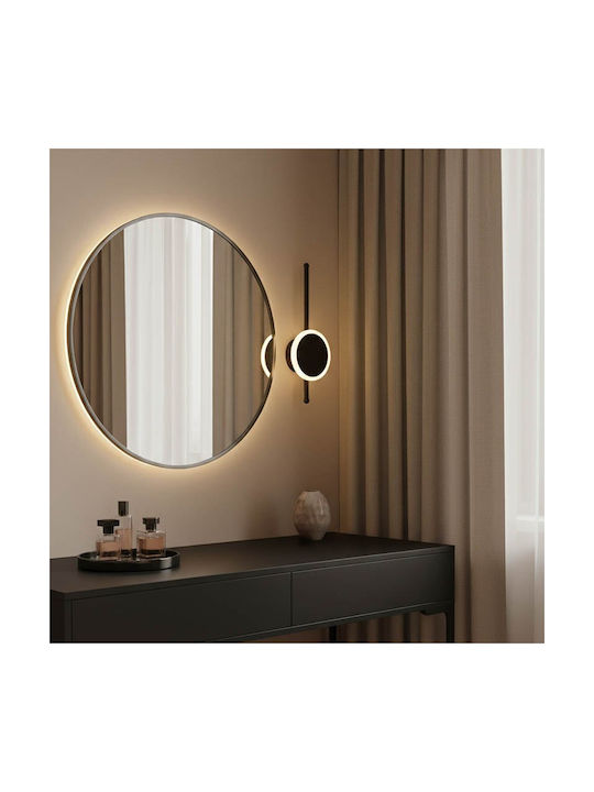 Pakketo Terzia Modern Lamp Wall with Integrated LED and Switch Black 13x40cm