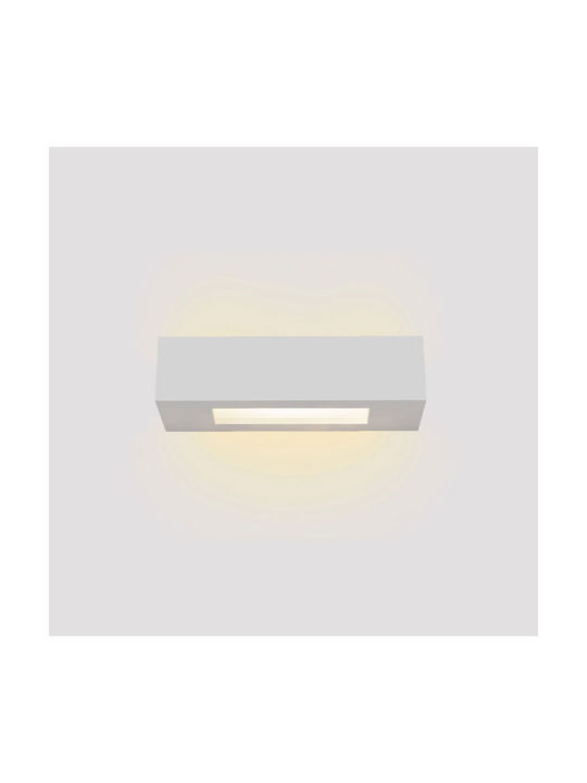 Inlight Modern Lamp Wall with Socket E14 White 22x22cm