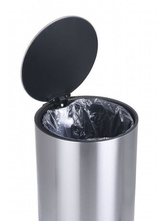 Inter Ceramic Inox Badezimmer Mülleimer 5Es Silber