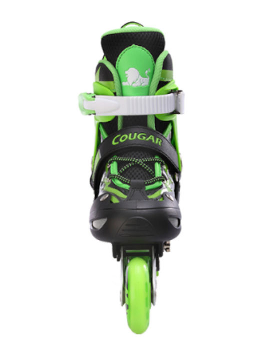 Cougar Kids Adjustable Inline Rollers Green