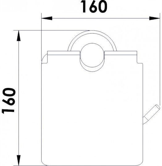 Inter Ceramic Paper Holder Gold