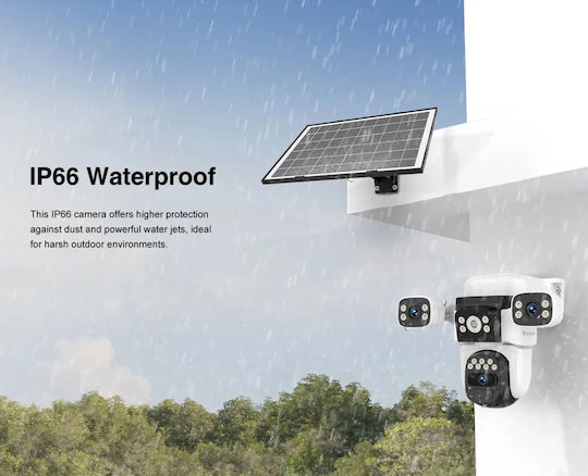 Vstarcam BG621SR IP Triple Surveillance Camera 4G Full HD 1080p Waterproof Battery with Two-Way Communication and 4mm Lens
