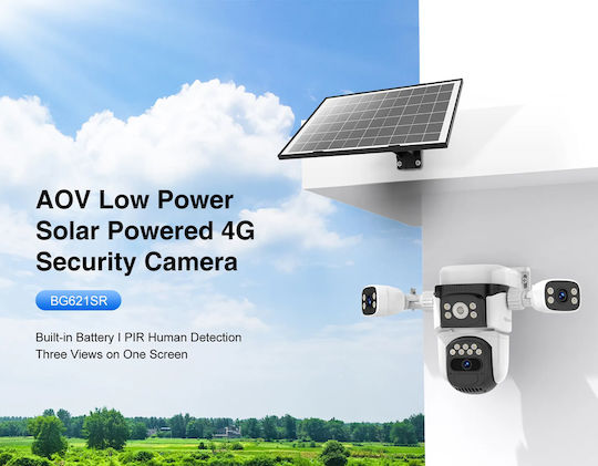 Vstarcam BG621SR IP Triple Surveillance Camera 4G Full HD 1080p Waterproof Battery with Two-Way Communication and 4mm Lens
